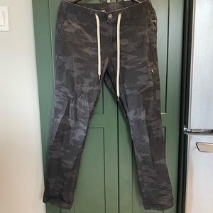 Vuori black camo rip stop pants